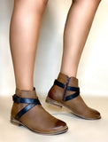 Elena Tan Flat Ankle Boot