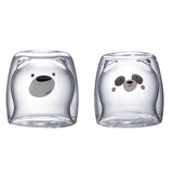 Creative Transparent Double Walls Glass Cartoon Bear