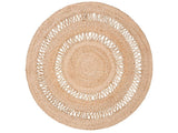 Jute Carpet Round Cotton Lace 100-120cm