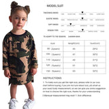 2018 Summer Fashion Girls Camouflage Long Sleeve