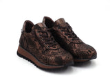 Brunette Black Genuine Leather Women Sport Sneaker Shoes High Quality