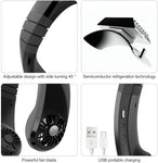 Personal Neck Fans Hands Free Neckband Fan USB Rechargable