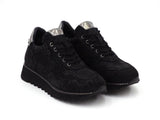 Brunette Black Genuine Leather Women Sport Sneaker Shoes High Quality