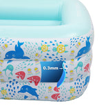 Inflatable Swim Pool for Kids Indoor & Outdoor 70.8" X 53" X 23.6"