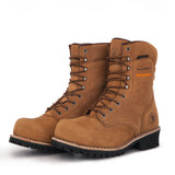 ROCKROOSTER 9 inch GoldBrown Work Boots,Composite Toe,Waterproof AP156