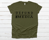 DEFUND THE MEDIA UNISEX T-SHIRTS