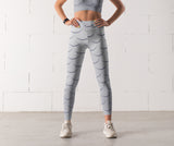 High Waist Silver Mermaid Leggings