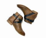 Elena Tan Flat Ankle Boot
