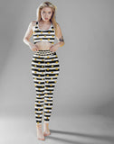 Gold Dots Sports Bra