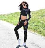 Jogging suit female yoga training suit