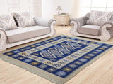 Classical Hand-woven Carpet Rhombus Pattern Double-faced 140x210cm