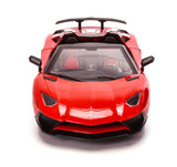 RC Super Car with Light; Open Four Doors,1:12, 27MHZ; Lamborghini