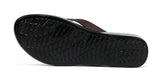 Triple Flower Flip Flop Black/Brown