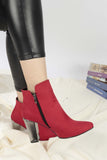 Faren Red Suede Boots