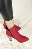 Faren Red Suede Boots