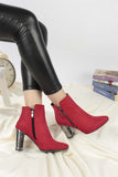 Faren Red Suede Boots