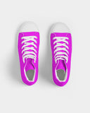 Women's Athletic Sneakers, Hightop Canvas Sports Shoes - Hot Pink