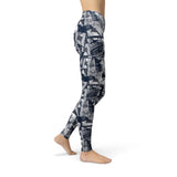 Jean Spiral Squares Leggings - ENSEIGNE DENIS