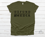 DEFUND THE MEDIA UNISEX T-SHIRTS
