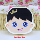 Baby Wood Tooth Box Organizer Spanish English Russian Teeth Storage Collect for Boys Girls Umbilical Save Keepsake Souvenir