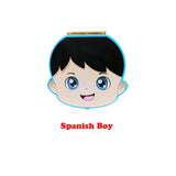 Baby Wood Tooth Box Organizer Spanish English Russian Teeth Storage Collect for Boys Girls Umbilical Save Keepsake Souvenir