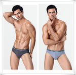 4pcs/Lot Men's Underwear Male Solid Briefs Underpants for Men Brief Bamboo Fiber Panties Mens Bikini Pant Men Sexy Slip Hombre