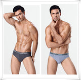 4pcs/Lot Men's Underwear Male Solid Briefs Underpants for Men Brief Bamboo Fiber Panties Mens Bikini Pant Men Sexy Slip Hombre