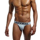 Brand Sexy Mens Underwear Jockstraps Cotton Sexy Jocks Bikini G-strings Men thong cuecas Male panties Briefs Gay underwear Penis