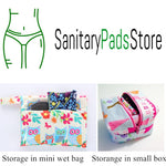 [simfamily]  6+1 sets  Reusable Bamboo Charcoal Sanitary Pads Regular Flow pads Health higiene feminina Menstrual Cloth Pads