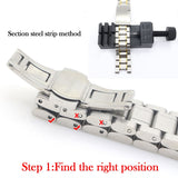 Watch Band Link Adjust Slit Strap Bracelet Chain Pin Remover Adjuster Repair Tool Kit For Men/Women Watch