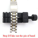 Watch Band Link Adjust Slit Strap Bracelet Chain Pin Remover Adjuster Repair Tool Kit For Men/Women Watch