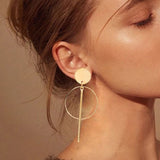 2019 Fashion Statement Clip on Earrings Geometric Earrings for Women Hanging No Hole Earrings Modern Jewelry - ENSEIGNE DENIS