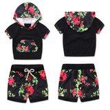 Newborn baby Girls clothing infant girl clothes short sleeves hooded