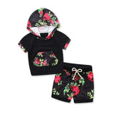 Newborn baby Girls clothing infant girl clothes short sleeves hooded