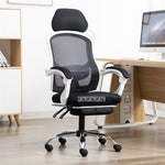 805 Computer Chair Ergonomics Office Chair Seat Back Adjustable Lifting Swivel Chair Mesh Fabric High-Back Chair With Foot Pad - ENSEIGNE DENIS