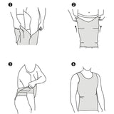 Be-In-Shape Men's Slimming Vest Body Shaper Corrective Posture Belly Control Compression Shirt Loss Weight Underwear Corset