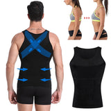 Be-In-Shape Men's Slimming Vest Body Shaper Corrective Posture Belly Control Compression Shirt Loss Weight Underwear Corset