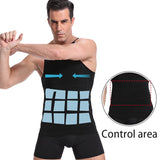 Be-In-Shape Men's Slimming Vest Body Shaper Corrective Posture Belly Control Compression Shirt Loss Weight Underwear Corset