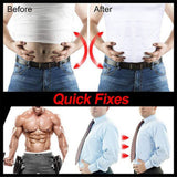 Be-In-Shape Men's Slimming Vest Body Shaper Corrective Posture Belly Control Compression Shirt Loss Weight Underwear Corset