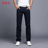 Men pants New Design Casual hombres pantalones Cotton Slim Pant Straight Trousers Fashion Business Pants Men Plus Size 28-38 - ENSEIGNE DENIS