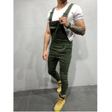 2019 Fashion Men's Ripped Jeans Jumpsuits Hi Street Distressed Denim Bib Overalls For Man Suspender Pants Size S-XXXL - ENSEIGNE DENIS