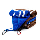 Daiwa Booms Microfiber Bait Towel With Carabiner Clip Thickening Non-stick Absorbent Towel For Hiking Fishing Outdoors Sports