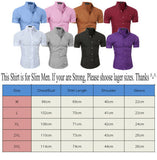 New Fashion Fashion Men's Luxury Short Sleeve Shirt Casual Slim Fit Stylish Shirts Tops Plus Size M-3XL