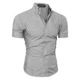 New Fashion Fashion Men's Luxury Short Sleeve Shirt Casual Slim Fit Stylish Shirts Tops Plus Size M-3XL
