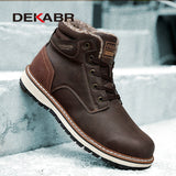 DEKABR 2020 New Snow Boots Protective and Wear-resistant Sole Man Boots Warm and Comfortable Winter Walking Boots Big Size 39-46 - ENSEIGNE DENIS