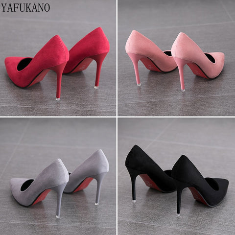 2019 Autumn New Simple Elegant High Heels Stiletto Womens Shoes Pointed Black Etiquette Professional Single Shoes Wedding Shoes - ENSEIGNE DENIS