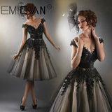 Black Lace Short Cocktail Dresses Party Graduation Women Prom Plus Size Coctail Semi Formal Dresses