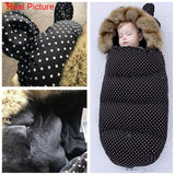 Baby Stroller Sleepsacks Infant wheelchair envelopes Footmuff windshield winter out windproof Fleece Warm Soft Sleeping bag