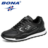 BONA 2020 New Designers Nubuck Leather Trendy Sneakers Men Outdoor Casual Shoes Man Sapato Masculino Krasovki Zapatos De Hombre - ENSEIGNE DENIS