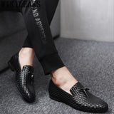 British Shoes Men Formal Loafers Men Office Shoes Coiffeur Leather Shoes Men Classic Black Wedding Dress Sepatu Slip On Pria - ENSEIGNE DENIS